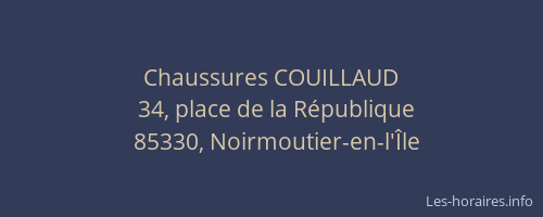 Chaussures COUILLAUD