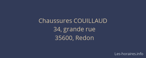 Chaussures COUILLAUD