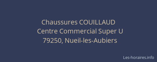 Chaussures COUILLAUD