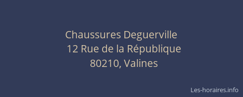 Chaussures Deguerville