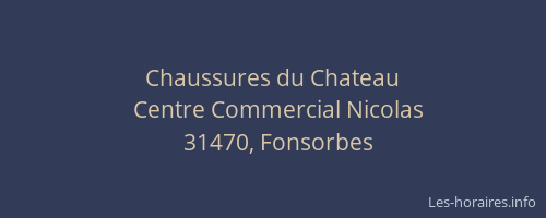 Chaussures du Chateau
