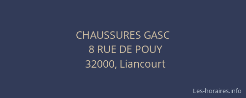 CHAUSSURES GASC