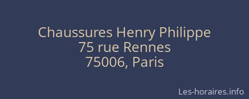 Chaussures Henry Philippe