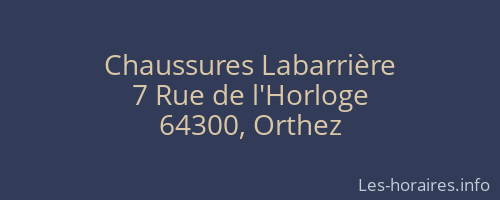 Chaussures Labarrière