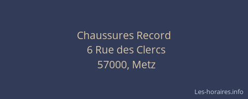 Chaussures Record