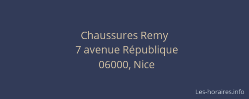 Chaussures Remy