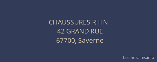CHAUSSURES RIHN
