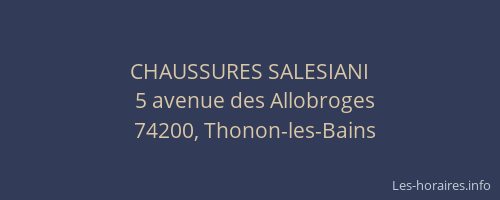 CHAUSSURES SALESIANI