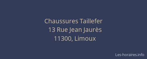 Chaussures Taillefer