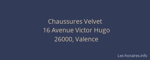 Chaussures Velvet
