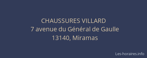 CHAUSSURES VILLARD