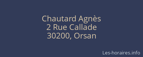 Chautard Agnès