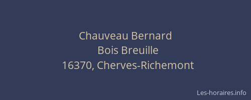 Chauveau Bernard