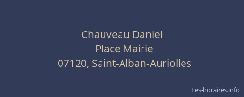 Chauveau Daniel