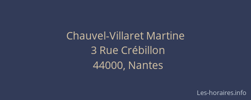 Chauvel-Villaret Martine