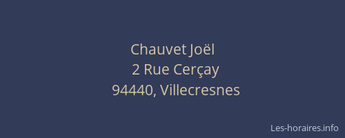 Chauvet Jo&euml;l