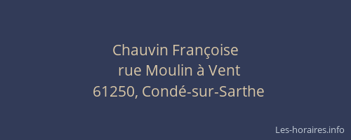 Chauvin Françoise