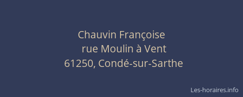 Chauvin Fran&ccedil;oise