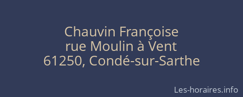 Chauvin Françoise