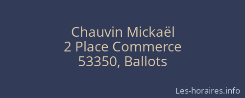 Chauvin Mickaël