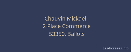 Chauvin Micka&euml;l