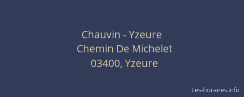 Chauvin - Yzeure