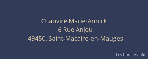 Chauviré Marie-Annick