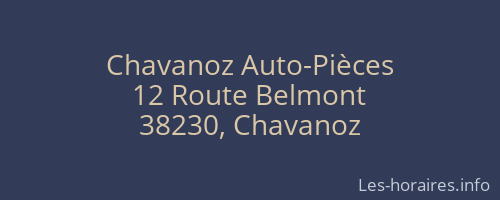 Chavanoz Auto-Pièces