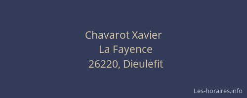 Chavarot Xavier