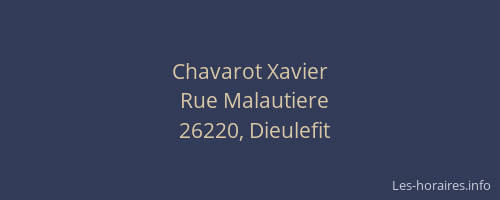 Chavarot Xavier