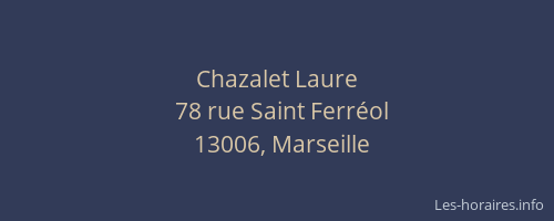 Chazalet Laure