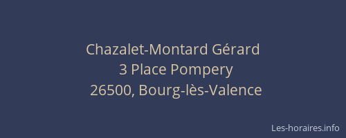 Chazalet-Montard Gérard