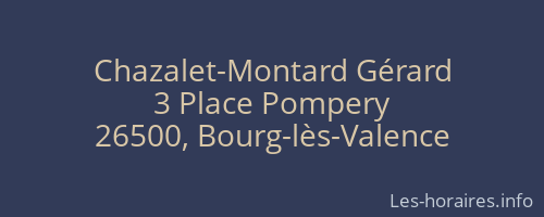 Chazalet-Montard Gérard