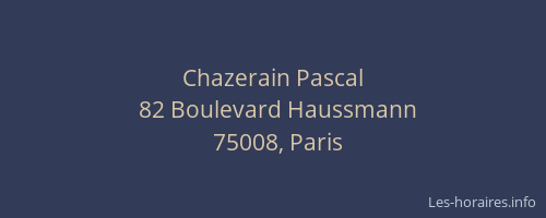 Chazerain Pascal