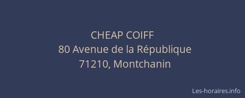 CHEAP COIFF