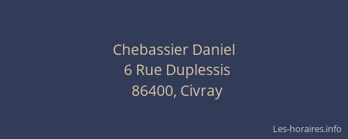 Chebassier Daniel