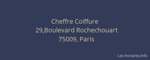 Cheffre Coiffure