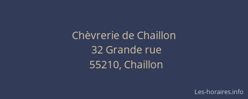 Ch&egrave;vrerie de Chaillon