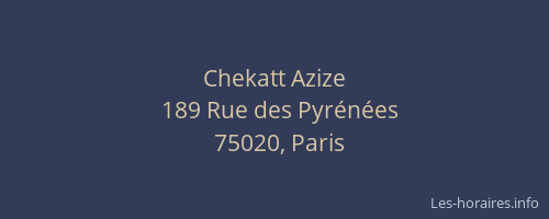 Chekatt Azize