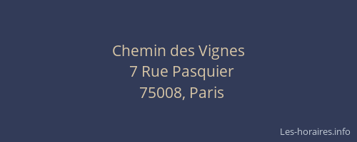 Chemin des Vignes