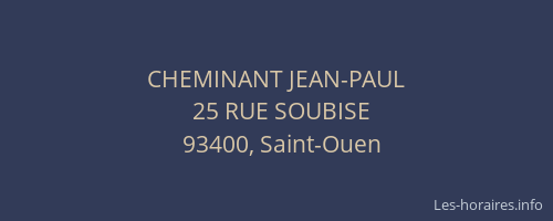 CHEMINANT JEAN-PAUL