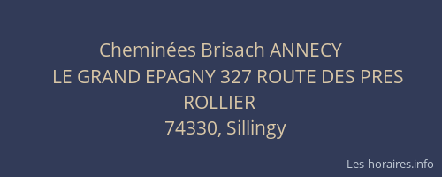 Chemin&eacute;es Brisach ANNECY