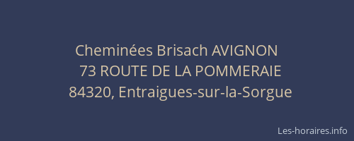 Chemin&eacute;es Brisach AVIGNON
