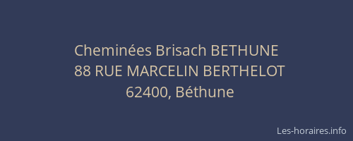 Cheminées Brisach BETHUNE