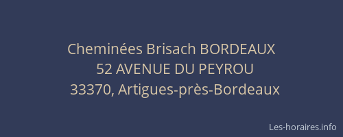 Cheminées Brisach BORDEAUX
