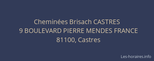 Chemin&eacute;es Brisach CASTRES