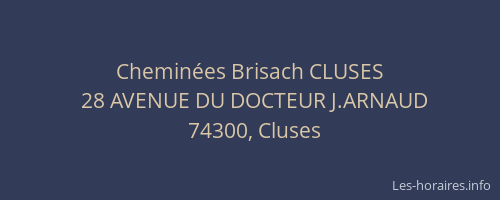 Chemin&eacute;es Brisach CLUSES