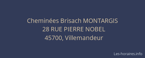 Chemin&eacute;es Brisach MONTARGIS