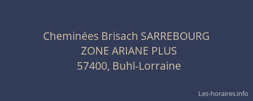 Cheminées Brisach SARREBOURG