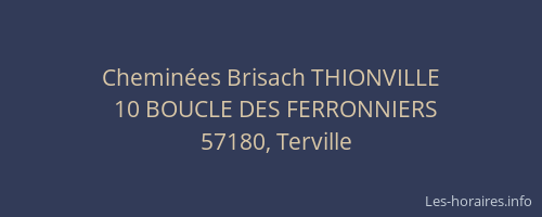 Cheminées Brisach THIONVILLE